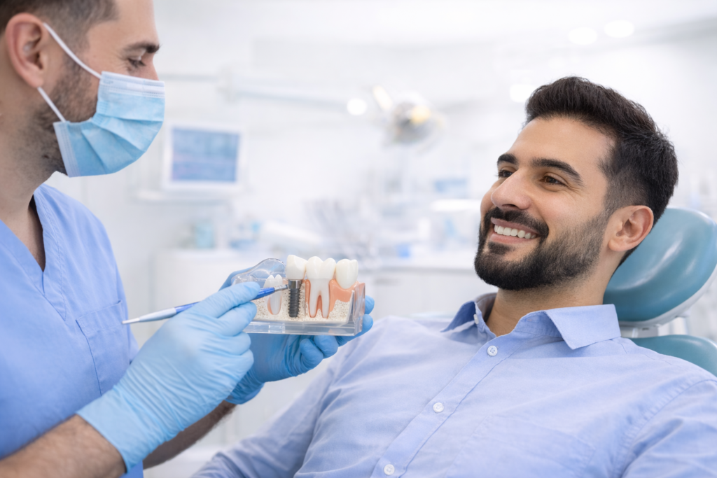 علاج زراعة الأسنان